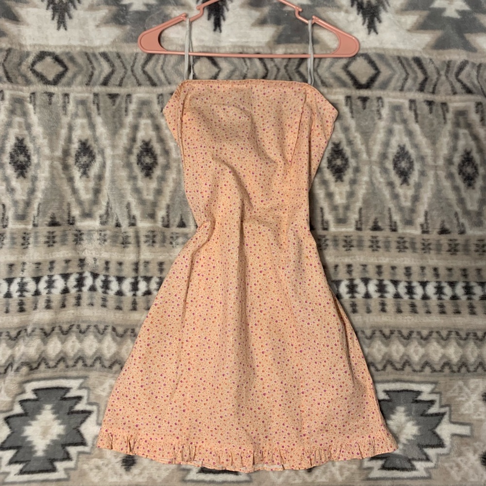 Rampage Dress Orange with cute little flowers! Size:5